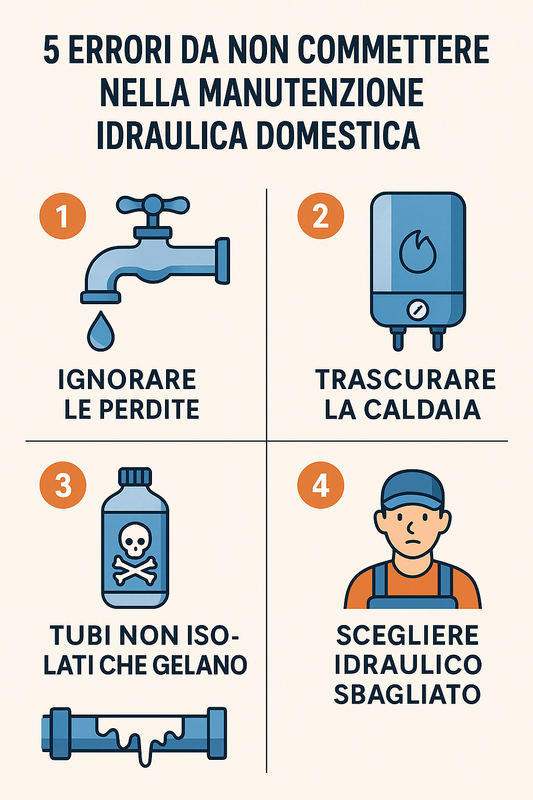 I 5 Errori da Non Commettere nella Manutenzione Idraulica Domestica