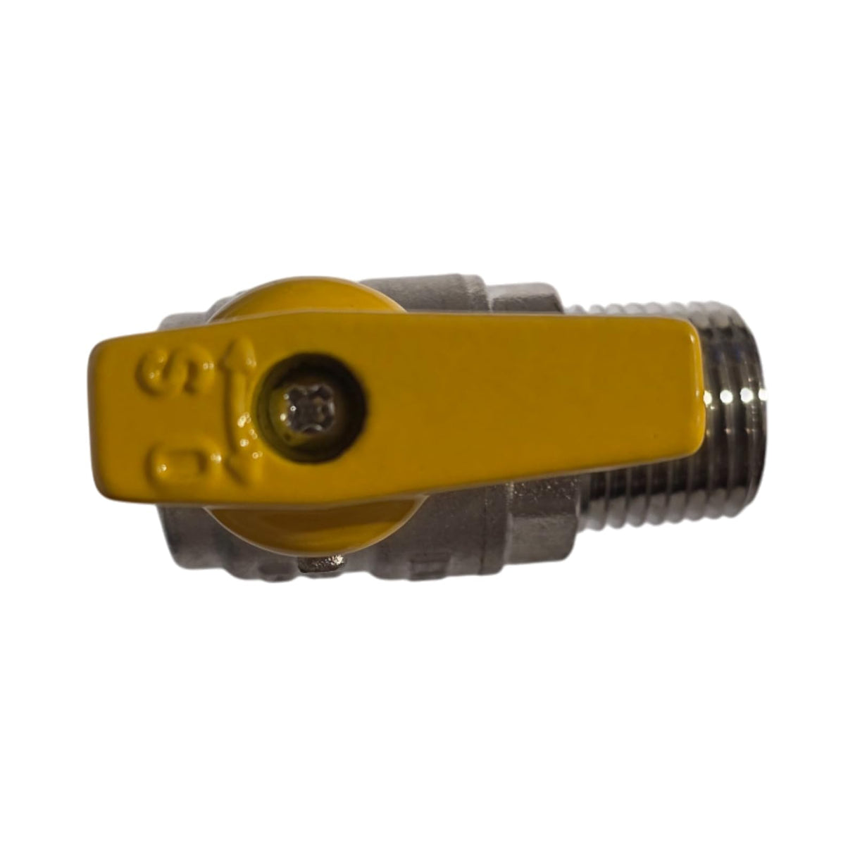 HM | Rubinetto a Sfera Gas 1/2″ EN 331 – Valvola M/M o M/F | Ottone Nichelato con Leva Gialla | Per Gas Naturale, GPL - IDRAULICAMENTEHM | Rubinetto a Sfera Gas 1/2″ EN 331 – Valvola M/M o M/F | Ottone Nichelato con Leva Gialla | Per Gas Naturale, GPL