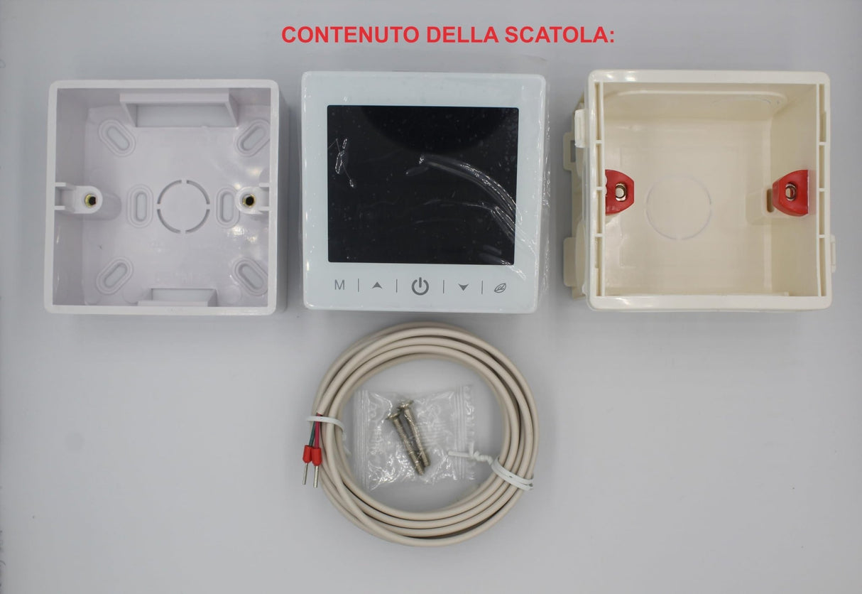 HM | Termostato WiFi Caldaia | Bianco, 130x90x25mm, 220 - 240V | Controllo remoto app, compatibile Alexa Google, installazione incasso o parete | Gestione smart riscaldamento casa - IDRAULICAMENTEHM | Termostato WiFi Caldaia | Bianco, 130x90x25mm, 220 - 240V | Controllo remoto app, compatibile Alexa Google, installazione incasso o parete | Gestione smart riscaldamento casa