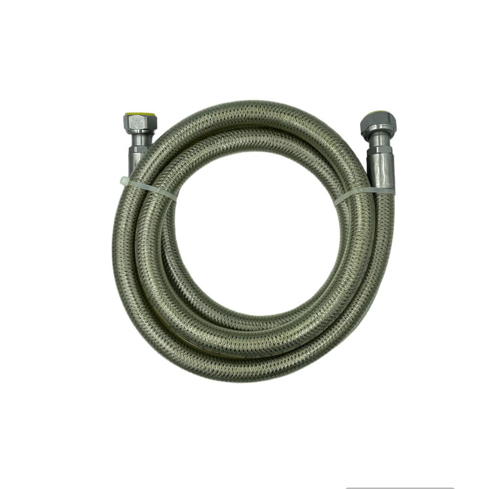 HM | Tubo Gas Flessibile per Cucina 1/2" FF | Lunghezze da 1 a 4 Metri | Acciaio Inox Certificato EN 14800 | Rivestito Giallo| Per GPL e Metano | Guarnizioni Incluse - IDRAULICAMENTEHM | Tubo Gas Flessibile per Cucina 1/2" FF | Lunghezze da 1 a 4 Metri | Acciaio Inox Certificato EN 14800 | Rivestito Giallo| Per GPL e Metano | Guarnizioni Incluse