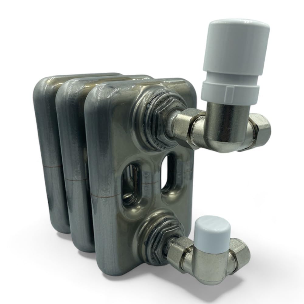 HM | Valvole Termostatizzabili Angolari 3/8x16, Nichelate, Universali DX/SX | Ottone Resistente, Facile Installazione, Adattatori Inclusi | Per Termosifoni dietro Porte - IDRAULICAMENTEHM | Valvole Termostatizzabili Angolari 3/8x16, Nichelate, Universali DX/SX | Ottone Resistente, Facile Installazione, Adattatori Inclusi | Per Termosifoni dietro Porte