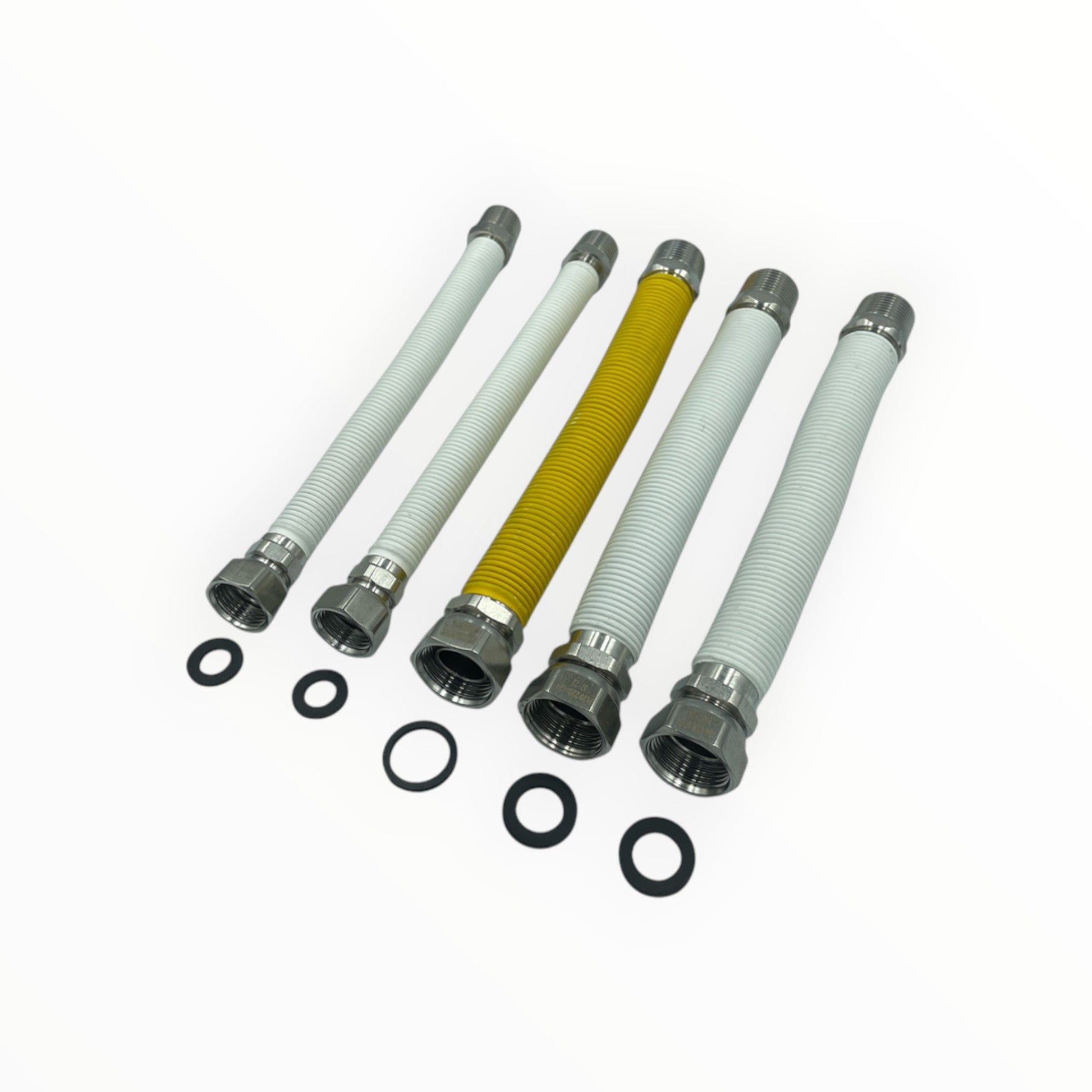 Kit Caldaia Completo – Flessibili Inox Gas & Acqua Rivestiti ½″ & ¾″ - IDRAULICAMENTEKit Caldaia Completo – Flessibili Inox Gas & Acqua Rivestiti ½″ & ¾″