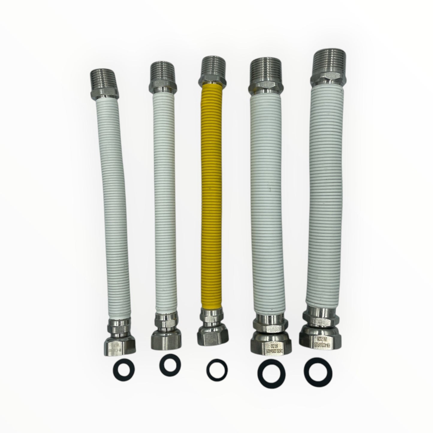 Kit Caldaia Completo – Flessibili Inox Gas & Acqua Rivestiti ½″ & ¾″ - IDRAULICAMENTEKit Caldaia Completo – Flessibili Inox Gas & Acqua Rivestiti ½″ & ¾″
