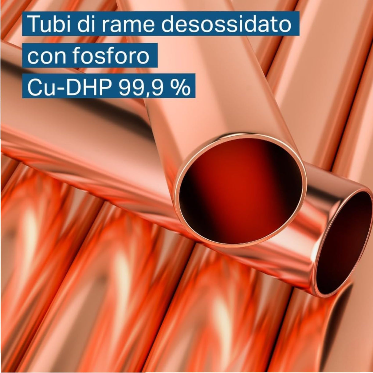Kit Tubi Rame Climatizzatore Isoclima Ø1/4”+3/8” CU - DHP 99,9% con Guaina Ignifuga | Disponibile 10MT/5MT/3MT Con o Senza Raccordi | Compatibile Gas R32 R410A R407C - IDRAULICAMENTEKit Tubi Rame Climatizzatore Isoclima Ø1/4”+3/8” CU - DHP 99,9% con Guaina Ignifuga | Disponibile 10MT/5MT/3MT Con o Senza Raccordi | Compatibile Gas R32 R410A R407C