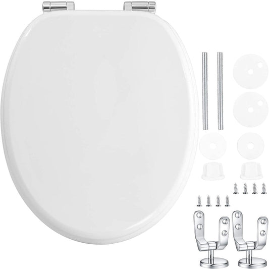 Sedile WC Universale Regolabile in MDF Antibatterico – Facile Montaggio - IDRAULICAMENTESedile WC Universale Regolabile in MDF Antibatterico – Facile Montaggio