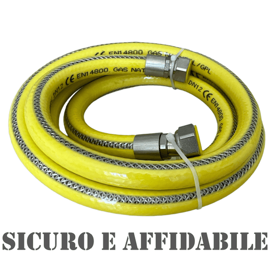Tubo Flessibile Gas Cucina in Acciaio Inox – Varie Misure - IDRAULICAMENTETubo Flessibile Gas Cucina in Acciaio Inox – Varie Misure