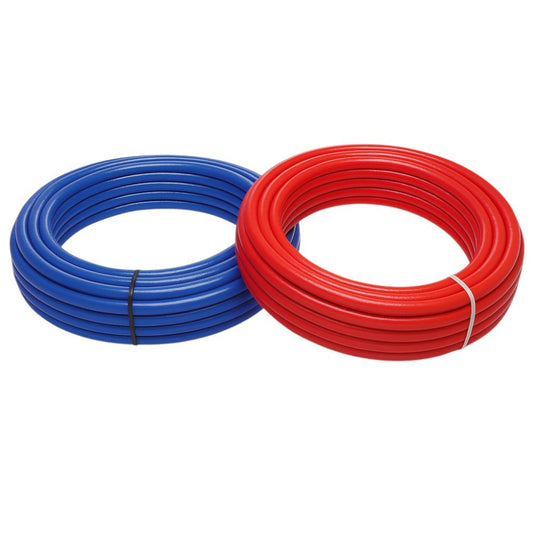 Tubo Multistrato PEXb/AL/PEXb Rivestito Blu/Rosso 16×2 mm – Rotolo 25 m(0.90€m) - IDRAULICAMENTETubo Multistrato PEXb/AL/PEXb Rivestito Blu/Rosso 16×2 mm – Rotolo 25 m(0.90€m)