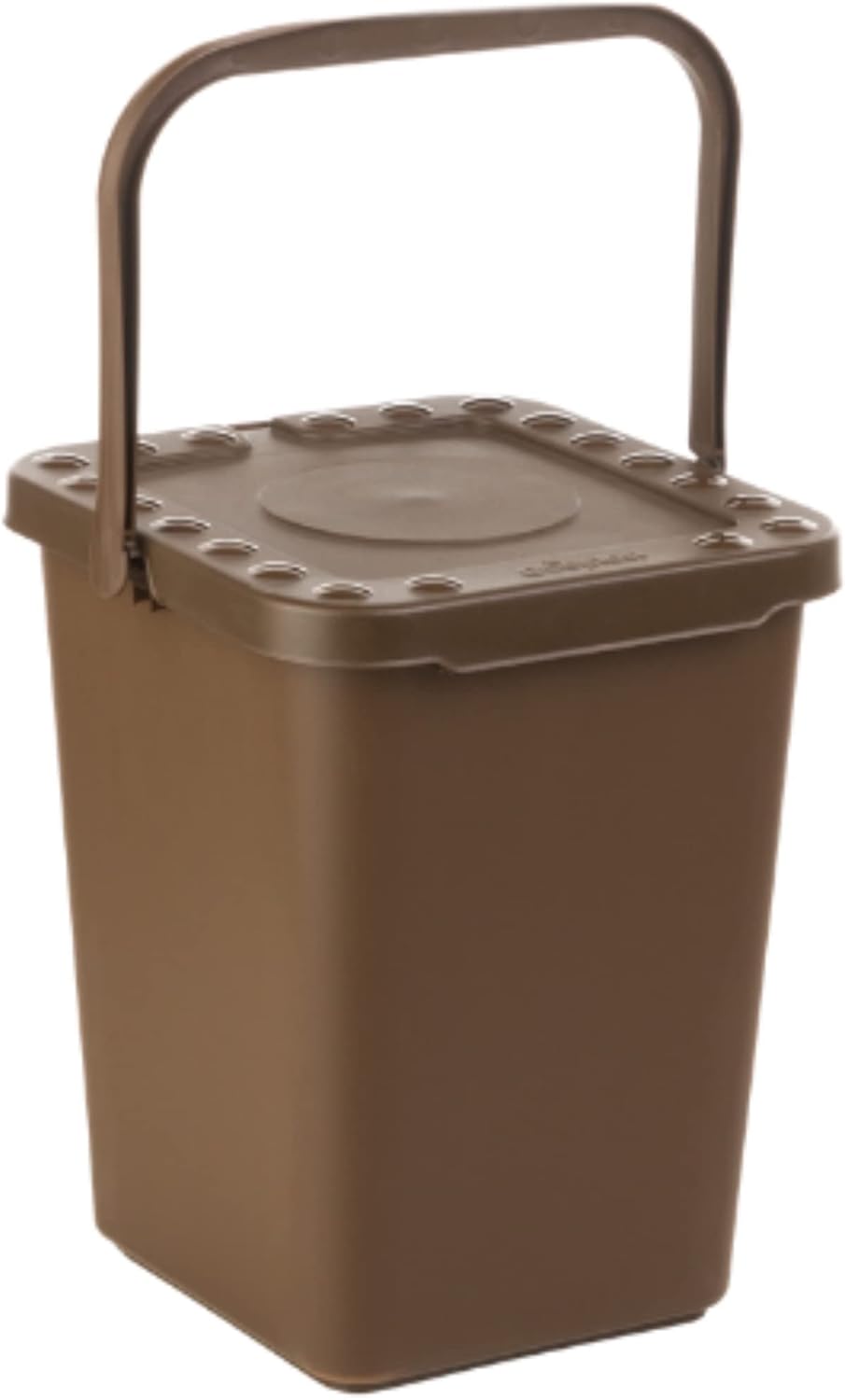 Ecoplast Pattumiera per Raccolta Differenziata, Apertura a Libro, Flessibile e Indeformabile, Resiste a tutte le Temperature, Interno ed Esterno, Oltre 80% Plastica Riciclata, Made in Italy, Marrone