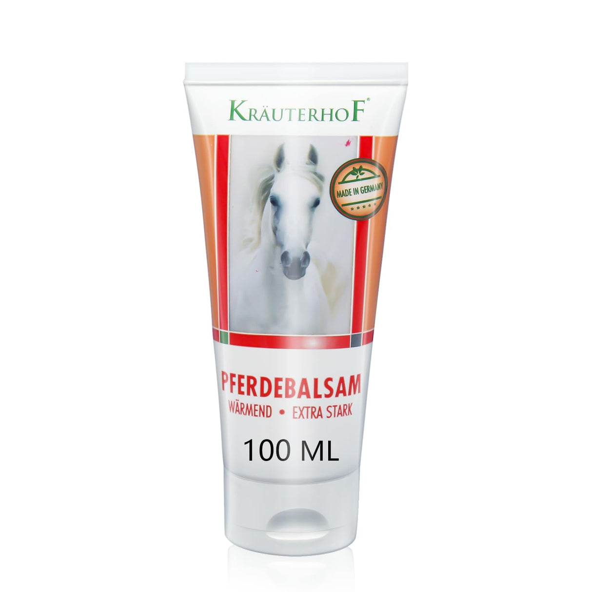 Kräuterhof Balsamo per cavalli riscaldante, extra forte, gel massaggiante - Rimedio naturale per il sollievo muscolare