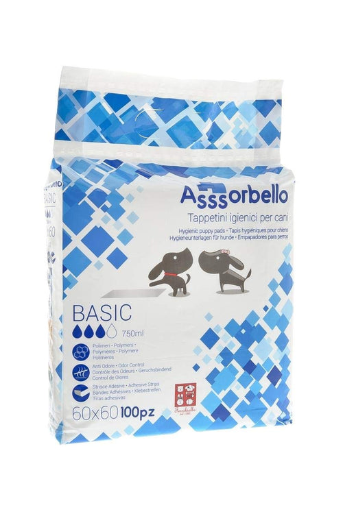 Tappetini Igienici Assorbenti Cane 60 x 60 cm 100 Pz Fuss Dog Basic