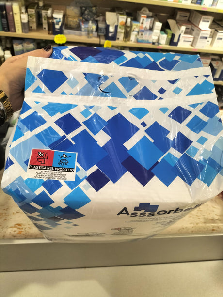 Ferribiella IGN021 Asssorbello - Tappetini igienici pe cani, Basic, 60 x 90 cm, Confezione di 2 buste (2 x 100 pezzi)