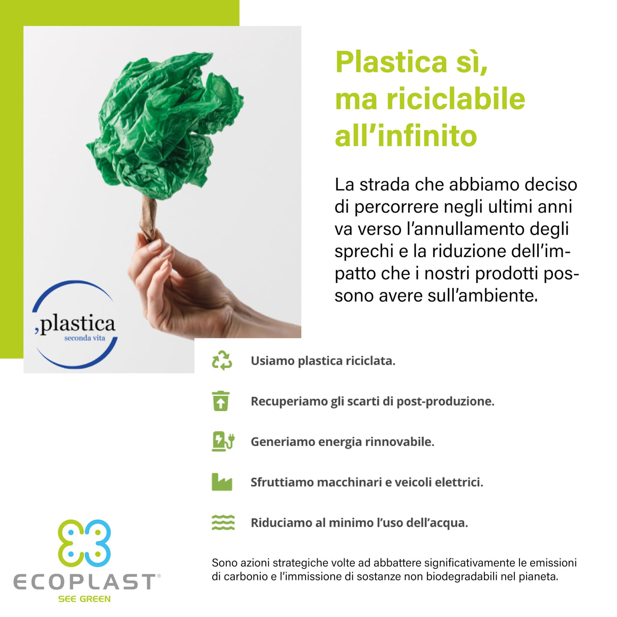 Ecoplast, Pattumiera per Raccolta Differenziata, Apertura a Libro, Flessibile e Indeformabile, Resiste a Tutte le Temperature, Ideale per Interno ed Esterno, Capacità 50 L, Made in Italy