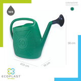 Ecoplast, Annaffiatoio, Ideale per il Giardinaggio, Piante e Fiori, Comodo da Usare, Resistente, Duraturo e Indeformabile, con Doccetta Inclusa, Made in Italy - IDRAULICAMENTEEcoplast, Annaffiatoio, Ideale per il Giardinaggio, Piante e Fiori, Comodo da Usare, Resistente, Duraturo e Indeformabile, con Doccetta Inclusa, Made in Italy