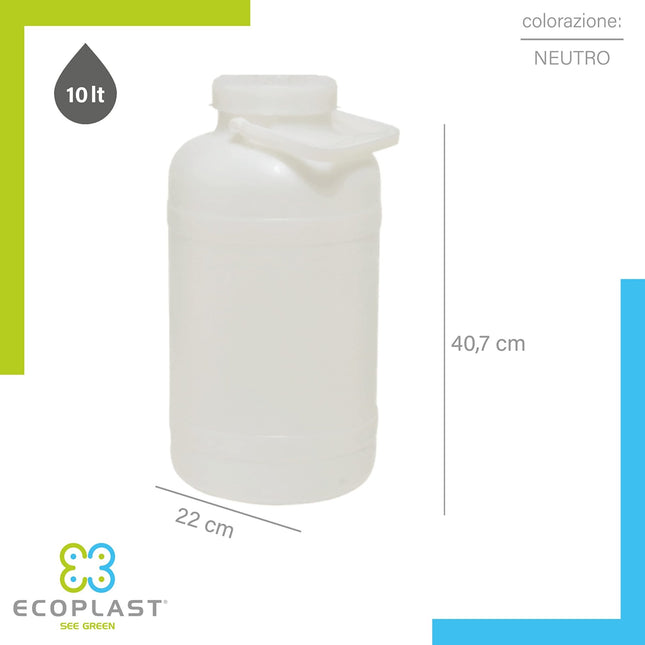 Ecoplast, Fusto Bocca Larga, Resistente e Indeformabile, Perfetto per Contenere Alimenti, Liquidi e Oli, con Guarnizione e Tappo - IDRAULICAMENTEEcoplast, Fusto Bocca Larga, Resistente e Indeformabile, Perfetto per Contenere Alimenti, Liquidi e Oli, con Guarnizione e Tappo