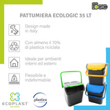 Ecoplast | Tris di Pattumiere per Raccolta Differenziata 35 Lt, Colori Assortiti Giallo/Verde/Blu, 38x36,5x45 , Made in Italy - IDRAULICAMENTEEcoplast | Tris di Pattumiere per Raccolta Differenziata 35 Lt, Colori Assortiti Giallo/Verde/Blu, 38x36,5x45 , Made in Italy