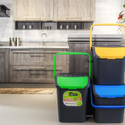 Ecoplast | Tris di Pattumiere per Raccolta Differenziata 35 Lt, Colori Assortiti Giallo/Verde/Blu, 38x36,5x45 , Made in Italy - IDRAULICAMENTEEcoplast | Tris di Pattumiere per Raccolta Differenziata 35 Lt, Colori Assortiti Giallo/Verde/Blu, 38x36,5x45 , Made in Italy