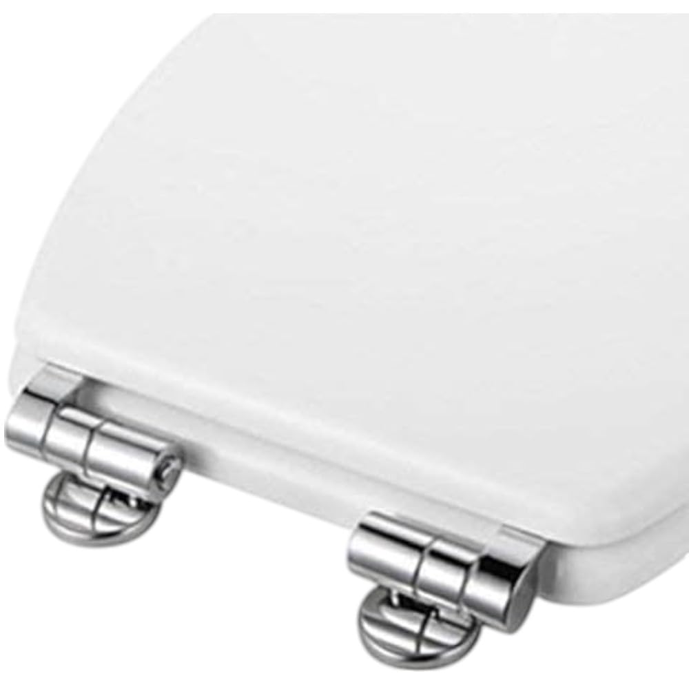 HM | Cerniere universali copriwater | Argento, lega di zinco e acciaio inox | Kit completo con viti e guarnizioni, installazione facile, design rotondo | Ricambio per sedili WC - IDRAULICAMENTEHM | Cerniere universali copriwater | Argento, lega di zinco e acciaio inox | Kit completo con viti e guarnizioni, installazione facile, design rotondo | Ricambio per sedili WC