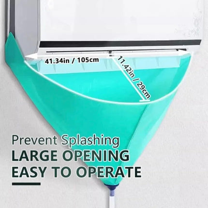 HM - Copertura Protettiva Telo per la Pulizia e Manutenzione delle unità Interne dei Climatizzatori Condizionatori Split, Impermeabile e Riutilizzabile, con Sgocciolatoio Integrato - IDRAULICAMENTEHM - Copertura Protettiva Telo per la Pulizia e Manutenzione delle unità Interne dei Climatizzatori Condizionatori Split, Impermeabile e Riutilizzabile, con Sgocciolatoio Integrato