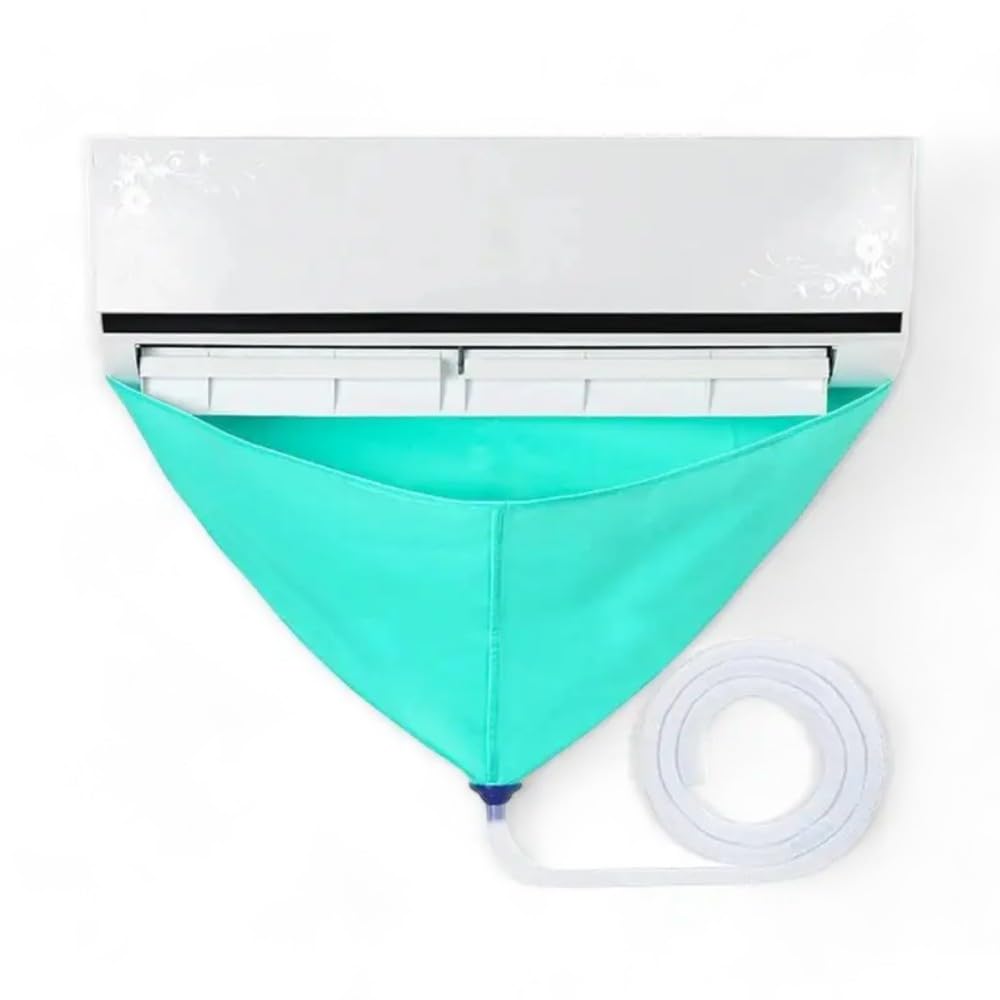 HM - Copertura Protettiva Telo per la Pulizia e Manutenzione delle unità Interne dei Climatizzatori Condizionatori Split, Impermeabile e Riutilizzabile, con Sgocciolatoio Integrato - IDRAULICAMENTEHM - Copertura Protettiva Telo per la Pulizia e Manutenzione delle unità Interne dei Climatizzatori Condizionatori Split, Impermeabile e Riutilizzabile, con Sgocciolatoio Integrato