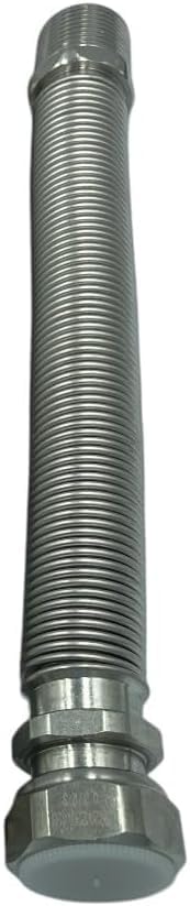 HM | Giunto Acqua Flessibile per Caldaia MF 1/2" e 3/4" | Acciaio Inox Alta Pressione Estensibile | Lunghezze da 130 a 420 mm | Resistente Alte Temperature, Guarnizioni Incluse - IDRAULICAMENTEHM | Giunto Acqua Flessibile per Caldaia MF 1/2" e 3/4" | Acciaio Inox Alta Pressione Estensibile | Lunghezze da 130 a 420 mm | Resistente Alte Temperature, Guarnizioni Incluse