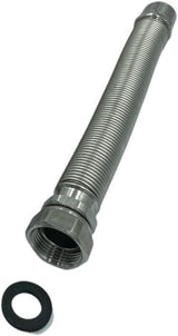 HM | Giunto Acqua Flessibile per Caldaia MF 1/2" e 3/4" | Acciaio Inox Alta Pressione Estensibile | Lunghezze da 130 a 420 mm | Resistente Alte Temperature, Guarnizioni Incluse - IDRAULICAMENTEHM | Giunto Acqua Flessibile per Caldaia MF 1/2" e 3/4" | Acciaio Inox Alta Pressione Estensibile | Lunghezze da 130 a 420 mm | Resistente Alte Temperature, Guarnizioni Incluse