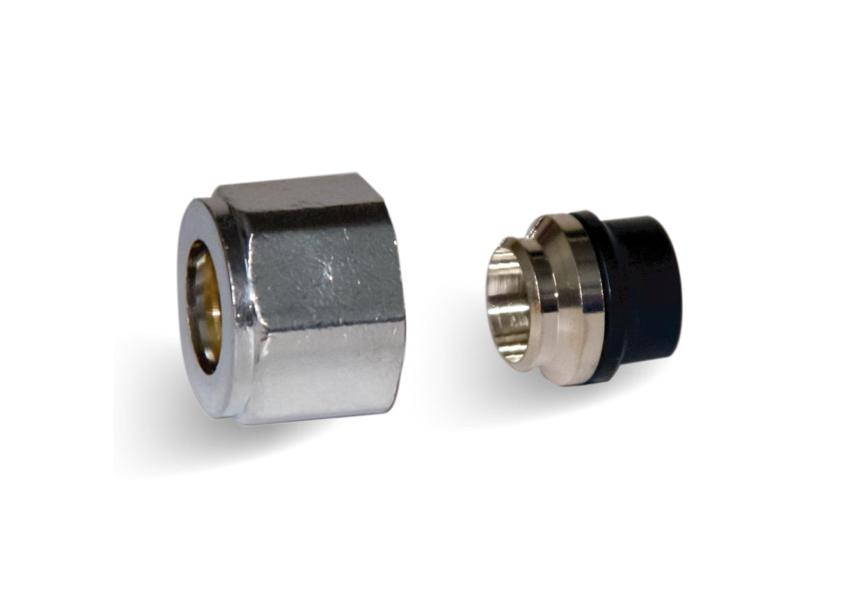 HM Raccordo Universale Adattatore 1/2" per Tubi Multistrato e Rame, Finitura Nichelato/Cromato, ottone CW617N - IDRAULICAMENTEHM Raccordo Universale Adattatore 1/2" per Tubi Multistrato e Rame, Finitura Nichelato/Cromato, ottone CW617N