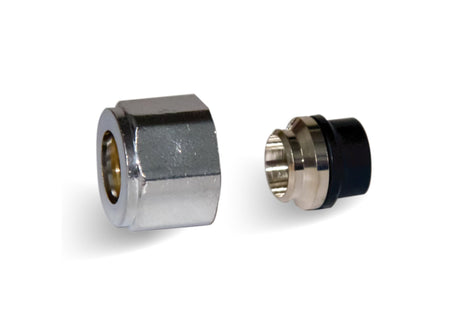 HM Raccordo Universale Adattatore 1/2" per Tubi Multistrato e Rame, Finitura Nichelato/Cromato, ottone CW617N - IDRAULICAMENTEHM Raccordo Universale Adattatore 1/2" per Tubi Multistrato e Rame, Finitura Nichelato/Cromato, ottone CW617N