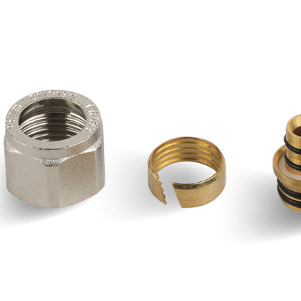 HM Raccordo Universale Adattatore 1/2" per Tubi Multistrato e Rame, Finitura Nichelato/Cromato, ottone CW617N - IDRAULICAMENTEHM Raccordo Universale Adattatore 1/2" per Tubi Multistrato e Rame, Finitura Nichelato/Cromato, ottone CW617N