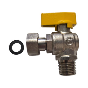 HM | Rubinetto a Sfera Gas 1/2″ EN 331 – Valvola M/M o M/F | Ottone Nichelato con Leva Gialla | Per Gas Naturale, GPL - IDRAULICAMENTEHM | Rubinetto a Sfera Gas 1/2″ EN 331 – Valvola M/M o M/F | Ottone Nichelato con Leva Gialla | Per Gas Naturale, GPL