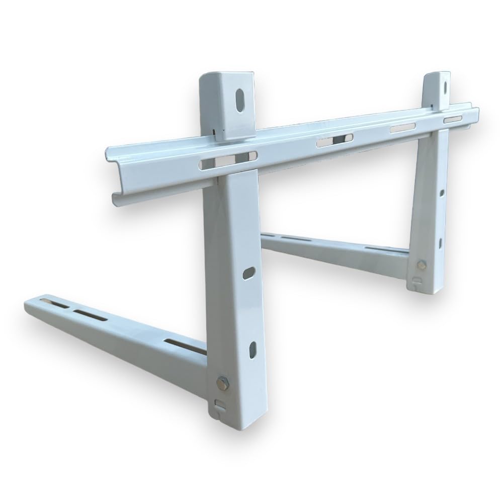 HM - Staffa Regolabile per Unità Esterna Climatizzatore, Dimensioni 780x450x550mm, Spessore 1.8mm, Portata 150kg - Certificata TÜV e Completa di Accessori Inclusi adatta per 18000 e 24000 btu - IDRAULICAMENTEHM - Staffa Regolabile per Unità Esterna Climatizzatore, Dimensioni 780x450x550mm, Spessore 1.8mm, Portata 150kg - Certificata TÜV e Completa di Accessori Inclusi adatta per 18000 e 24000 btu