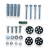 HM - Staffa Regolabile per Unità Esterna Climatizzatore, Dimensioni 780x450x550mm, Spessore 1.8mm, Portata 150kg - Certificata TÜV e Completa di Accessori Inclusi adatta per 18000 e 24000 btu - IDRAULICAMENTEHM - Staffa Regolabile per Unità Esterna Climatizzatore, Dimensioni 780x450x550mm, Spessore 1.8mm, Portata 150kg - Certificata TÜV e Completa di Accessori Inclusi adatta per 18000 e 24000 btu