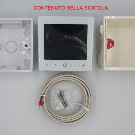 HM | Termostato WiFi Caldaia | Bianco, 130x90x25mm, 220 - 240V | Controllo remoto app, compatibile Alexa Google, installazione incasso o parete | Gestione smart riscaldamento casa - IDRAULICAMENTEHM | Termostato WiFi Caldaia | Bianco, 130x90x25mm, 220 - 240V | Controllo remoto app, compatibile Alexa Google, installazione incasso o parete | Gestione smart riscaldamento casa