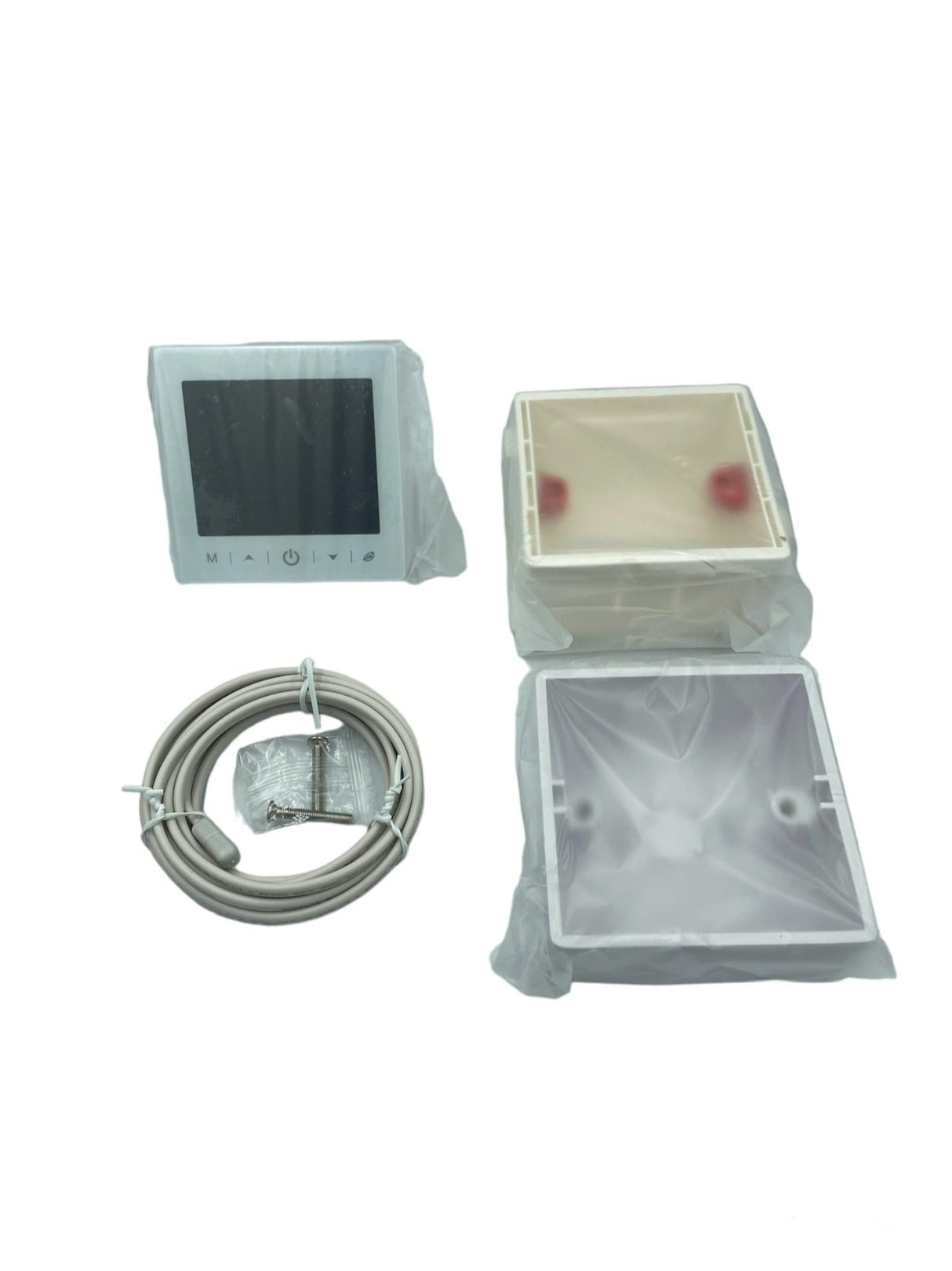 HM | Termostato WiFi Caldaia | Bianco, 130x90x25mm, 220 - 240V | Controllo remoto app, compatibile Alexa Google, installazione incasso o parete | Gestione smart riscaldamento casa - IDRAULICAMENTEHM | Termostato WiFi Caldaia | Bianco, 130x90x25mm, 220 - 240V | Controllo remoto app, compatibile Alexa Google, installazione incasso o parete | Gestione smart riscaldamento casa