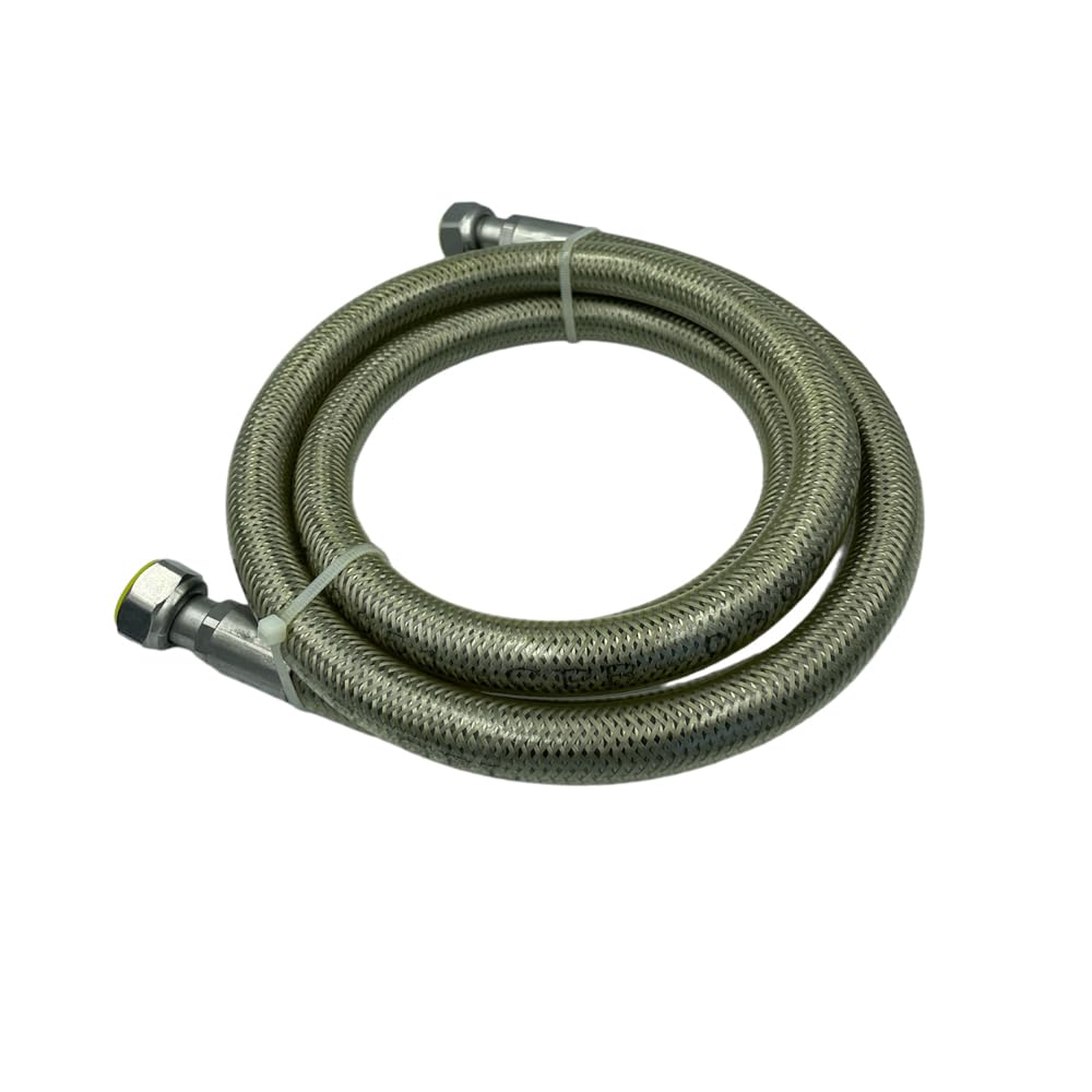 HM | Tubo Gas Flessibile per Cucina 1/2" FF | Lunghezze da 1 a 4 Metri | Acciaio Inox Certificato EN 14800 | Rivestito Giallo| Per GPL e Metano | Guarnizioni Incluse - IDRAULICAMENTEHM | Tubo Gas Flessibile per Cucina 1/2" FF | Lunghezze da 1 a 4 Metri | Acciaio Inox Certificato EN 14800 | Rivestito Giallo| Per GPL e Metano | Guarnizioni Incluse