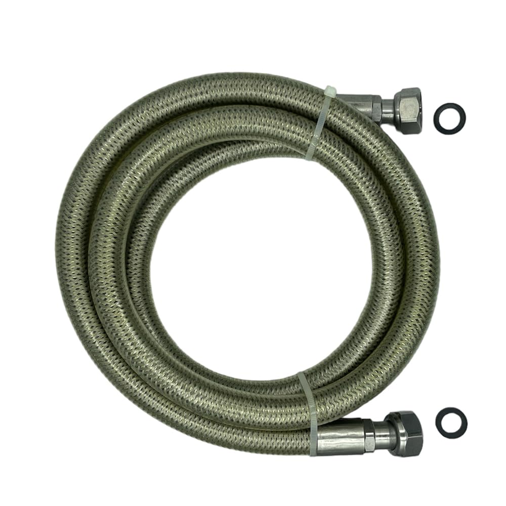 HM | Tubo Gas Flessibile per Cucina 1/2" FF | Lunghezze da 1 a 4 Metri | Acciaio Inox Certificato EN 14800 | Rivestito Giallo| Per GPL e Metano | Guarnizioni Incluse - IDRAULICAMENTEHM | Tubo Gas Flessibile per Cucina 1/2" FF | Lunghezze da 1 a 4 Metri | Acciaio Inox Certificato EN 14800 | Rivestito Giallo| Per GPL e Metano | Guarnizioni Incluse