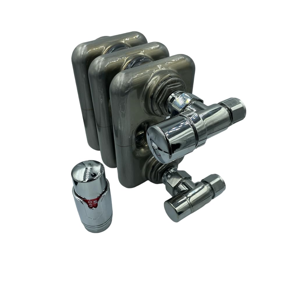 HM | Valvole Termostatiche per Termosifoni | 1/2x16 mm, cromate, multistrato | Testina termostatica inclusa, controllo della temperatura, installazione semplice | Comfort ed efficienza energetica - IDRAULICAMENTEHM | Valvole Termostatiche per Termosifoni | 1/2x16 mm, cromate, multistrato | Testina termostatica inclusa, controllo della temperatura, installazione semplice | Comfort ed efficienza energetica