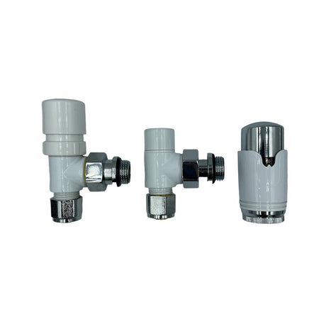 HM | Valvole Termostatiche per Termosifoni | 1/2x16mm, bianco/cromo, multistrato | Testina termostatica inclusa, controllo temperatura preciso, installazione facile | Comfort ed efficienza energetica - IDRAULICAMENTEHM | Valvole Termostatiche per Termosifoni | 1/2x16mm, bianco/cromo, multistrato | Testina termostatica inclusa, controllo temperatura preciso, installazione facile | Comfort ed efficienza energetica