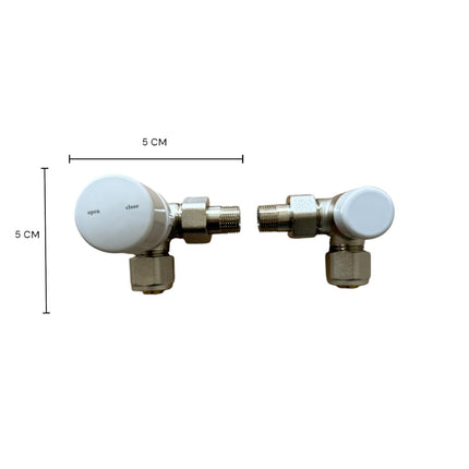 HM | Valvole Termostatizzabili Angolari 3/8x16, Nichelate, Universali DX/SX | Ottone Resistente, Facile Installazione, Adattatori Inclusi | Per Termosifoni dietro Porte - IDRAULICAMENTEHM | Valvole Termostatizzabili Angolari 3/8x16, Nichelate, Universali DX/SX | Ottone Resistente, Facile Installazione, Adattatori Inclusi | Per Termosifoni dietro Porte