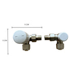 HM | Valvole Termostatizzabili Angolari 3/8x16, Nichelate, Universali DX/SX | Ottone Resistente, Facile Installazione, Adattatori Inclusi | Per Termosifoni dietro Porte - IDRAULICAMENTEHM | Valvole Termostatizzabili Angolari 3/8x16, Nichelate, Universali DX/SX | Ottone Resistente, Facile Installazione, Adattatori Inclusi | Per Termosifoni dietro Porte