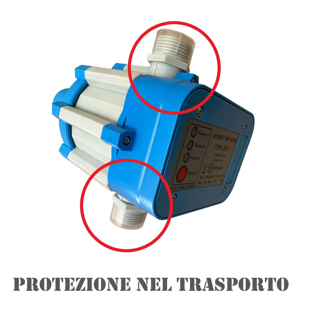 HM,PRESS CONTROL DA 2,2 BAR REGOLATORE DI PRESSIONE PER ELETTROPOMPA - IDRAULICAMENTEHM,PRESS CONTROL DA 2,2 BAR REGOLATORE DI PRESSIONE PER ELETTROPOMPA