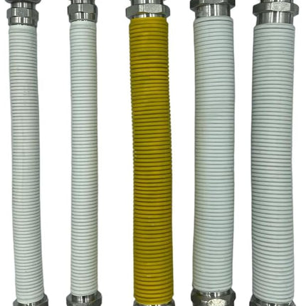 Kit Installazione Caldaia con 5 Tubi Flessibili Inox 220–420mm | Attacchi MF per Acqua e Gas | Versione Nuda o Rivestita | Guarnizioni Incluse - IDRAULICAMENTEKit Installazione Caldaia con 5 Tubi Flessibili Inox 220–420mm | Attacchi MF per Acqua e Gas | Versione Nuda o Rivestita | Guarnizioni Incluse