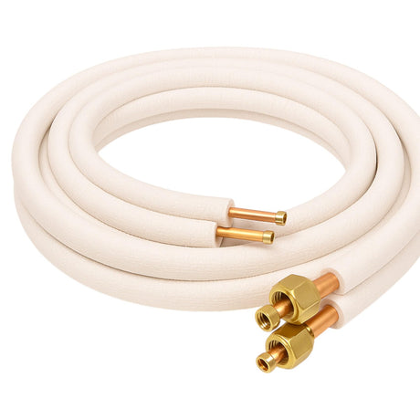 Kit Tubi Rame Climatizzatore Isoclima Ø1/4”+3/8” CU - DHP 99,9% con Guaina Ignifuga | Disponibile 10MT/5MT/3MT Con o Senza Raccordi | Compatibile Gas R32 R410A R407C - IDRAULICAMENTEKit Tubi Rame Climatizzatore Isoclima Ø1/4”+3/8” CU - DHP 99,9% con Guaina Ignifuga | Disponibile 10MT/5MT/3MT Con o Senza Raccordi | Compatibile Gas R32 R410A R407C