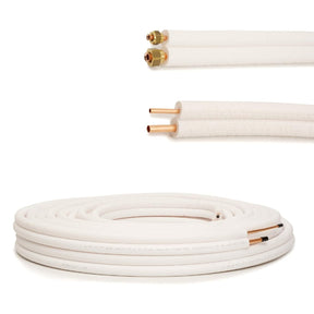 Kit Tubi Rame Climatizzatore Isoclima Ø1/4”+3/8” CU - DHP 99,9% con Guaina Ignifuga | Disponibile 10MT/5MT/3MT Con o Senza Raccordi | Compatibile Gas R32 R410A R407C - IDRAULICAMENTEKit Tubi Rame Climatizzatore Isoclima Ø1/4”+3/8” CU - DHP 99,9% con Guaina Ignifuga | Disponibile 10MT/5MT/3MT Con o Senza Raccordi | Compatibile Gas R32 R410A R407C