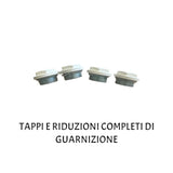 KIT UNIVERSALE TAPPI E RIDUZIONI BIANCO DA 1"x1/2" O 1"x3/8" COMPLETO DI MENSOLE CON TASSELLI E CHIAVE PER SPURGO PER RADIATORE TERMOSIFONE CALORIFERO IN ALLUMINIO E GHISA - IDRAULICAMENTEKIT UNIVERSALE TAPPI E RIDUZIONI BIANCO DA 1"x1/2" O 1"x3/8" COMPLETO DI MENSOLE CON TASSELLI E CHIAVE PER SPURGO PER RADIATORE TERMOSIFONE CALORIFERO IN ALLUMINIO E GHISA
