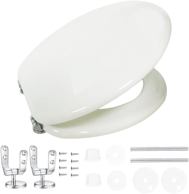 Sedile WC Universale Regolabile in MDF Antibatterico – Facile Montaggio - IDRAULICAMENTESedile WC Universale Regolabile in MDF Antibatterico – Facile Montaggio